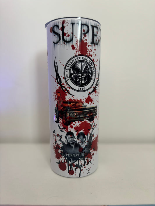 Supernatural 20oz Aluminium Tumbler with Straw