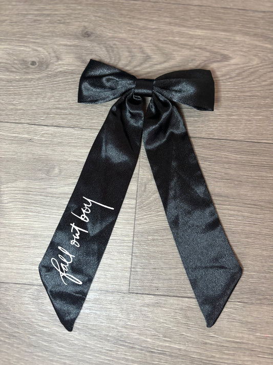 FOB Long Tail Ribbon Hair Bow on Clip