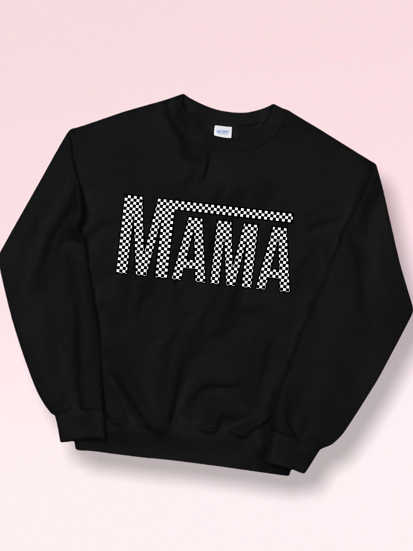 Mama Checkerboard Adults Sweatshirt