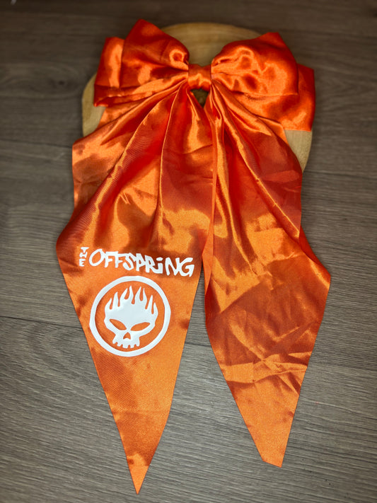 Offspring Orange Waterfall Bow