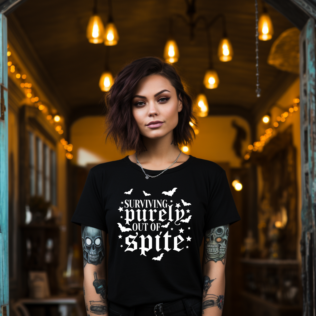 Surviving Purely Out Of Spite Adults T-Shirt