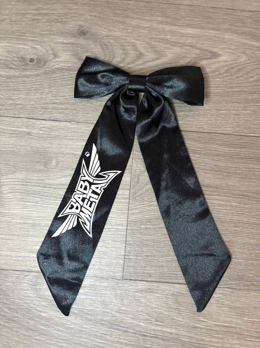 Babymetal Long Tail Ribbon Hair Bow on Clip