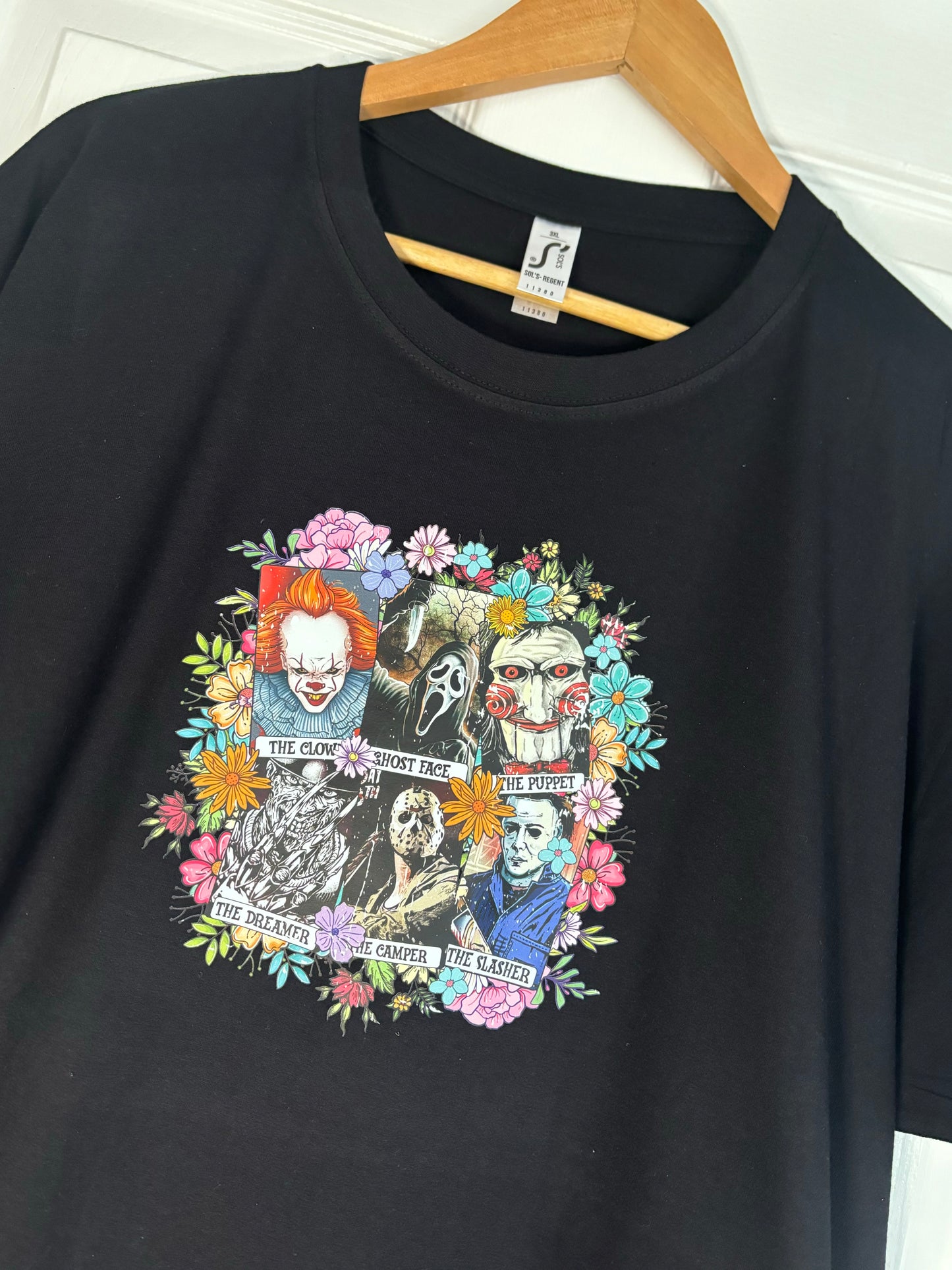 Floral Horror Tarot Adults T-Shirt