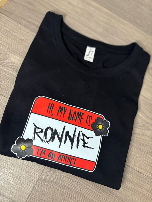 Hi My Name Is Ronnie Adults T-Shirt